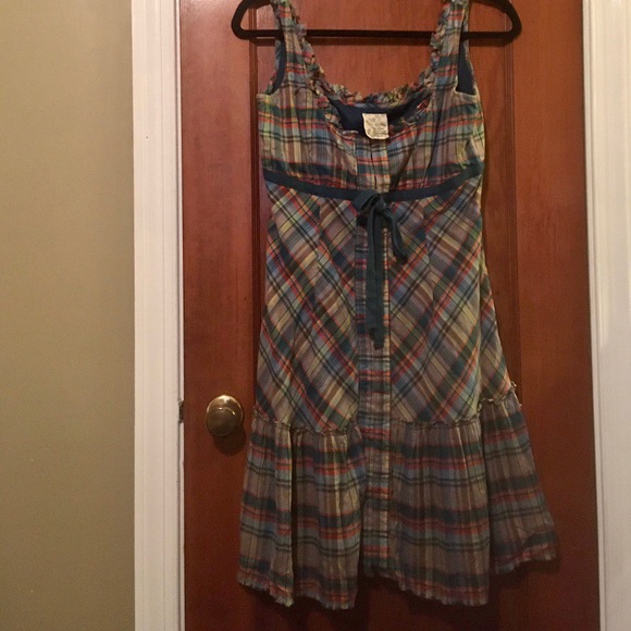 Free People Sleeveless Plaid Dress - Picture 5 of 5